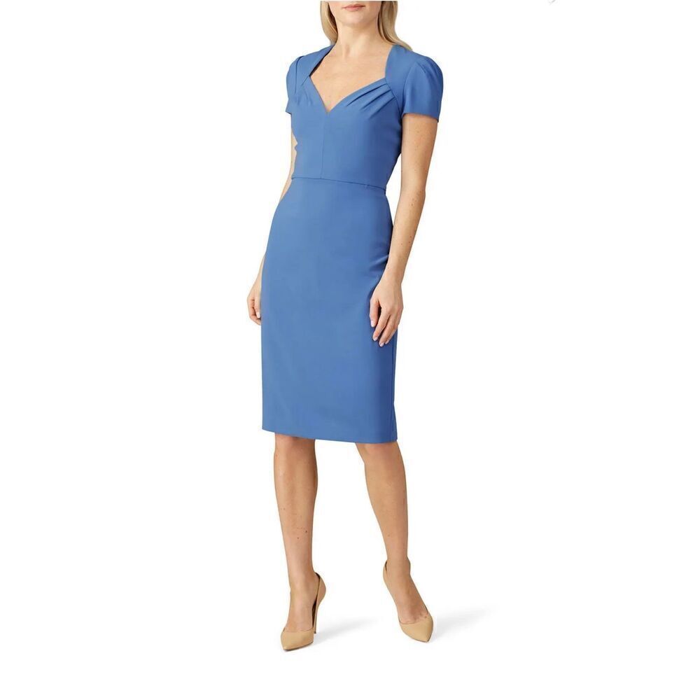 Badgley Mischka Regatta Blue Sheath Dress-NWT